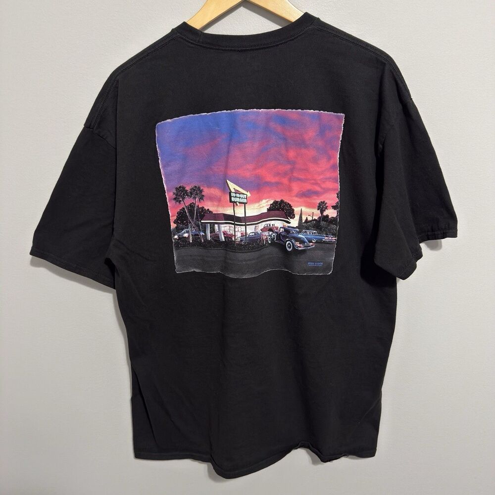 IN-N-Out Burger California Classic Car Diner T-Shirt Men's Size XL Black